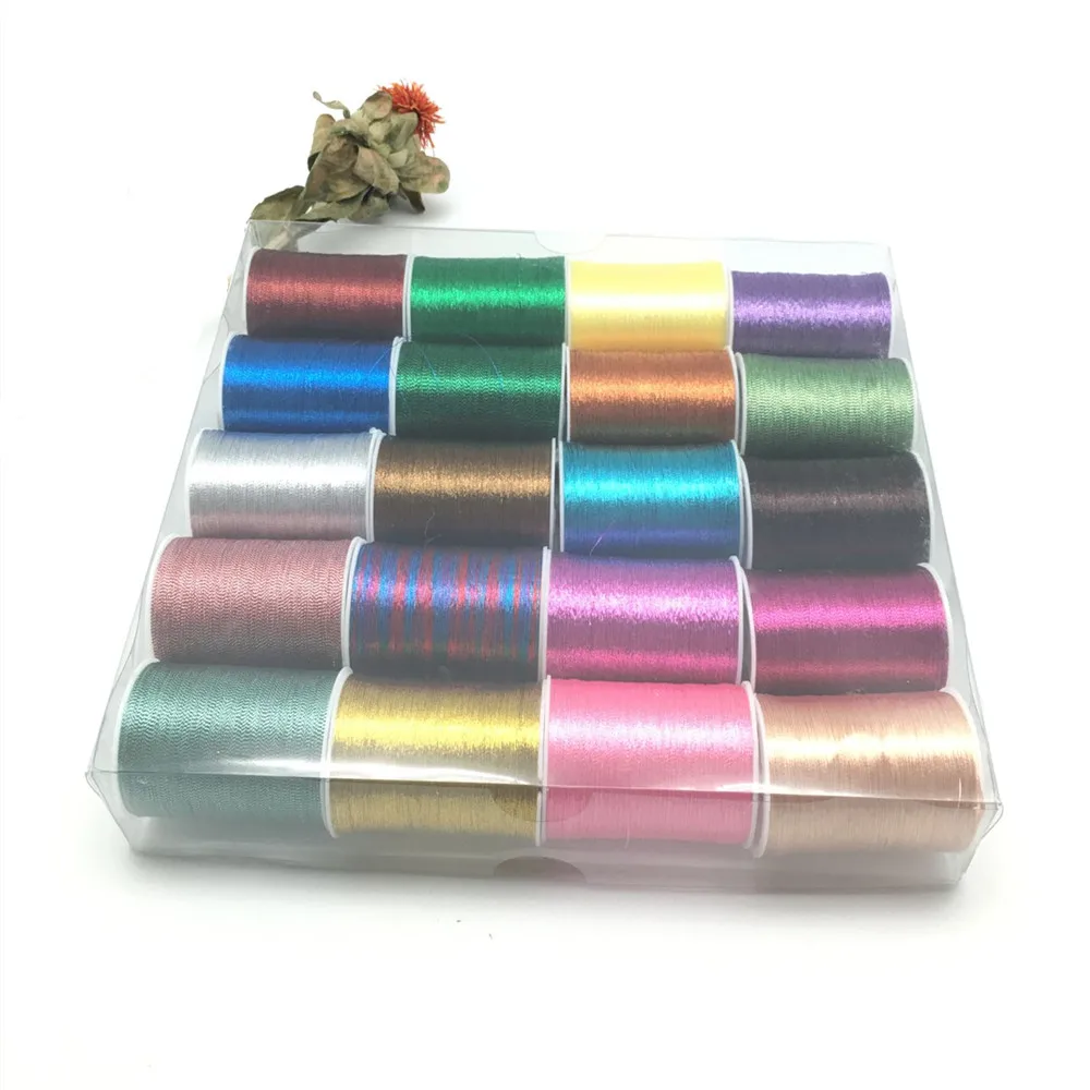 20 spools metallic thread embroidery thread sewing thread Set  AA7642