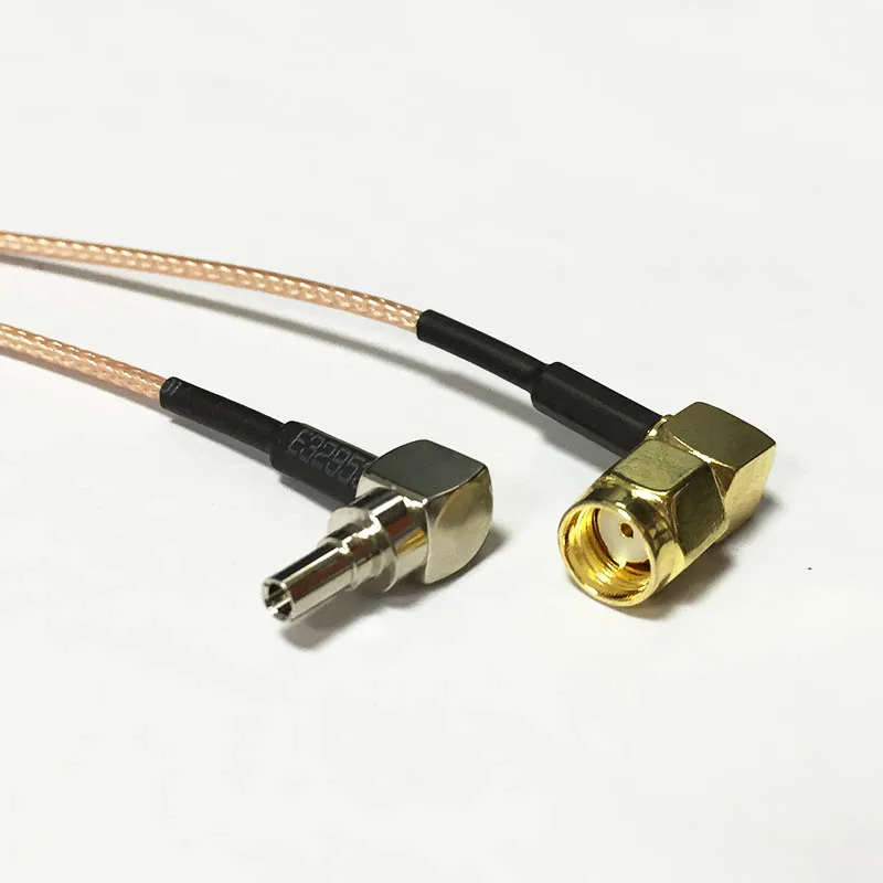 3G antenna adapter CRC9 right angle switch RP SMA male plug RA coax cable RG178 15cm wholesale