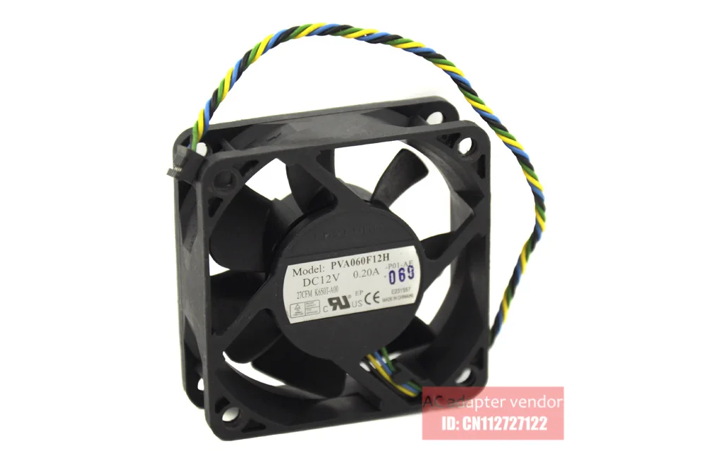 Foxconn 6020 6CM 12V0.20A 4 wire PWM PVA060F12H cooling fan