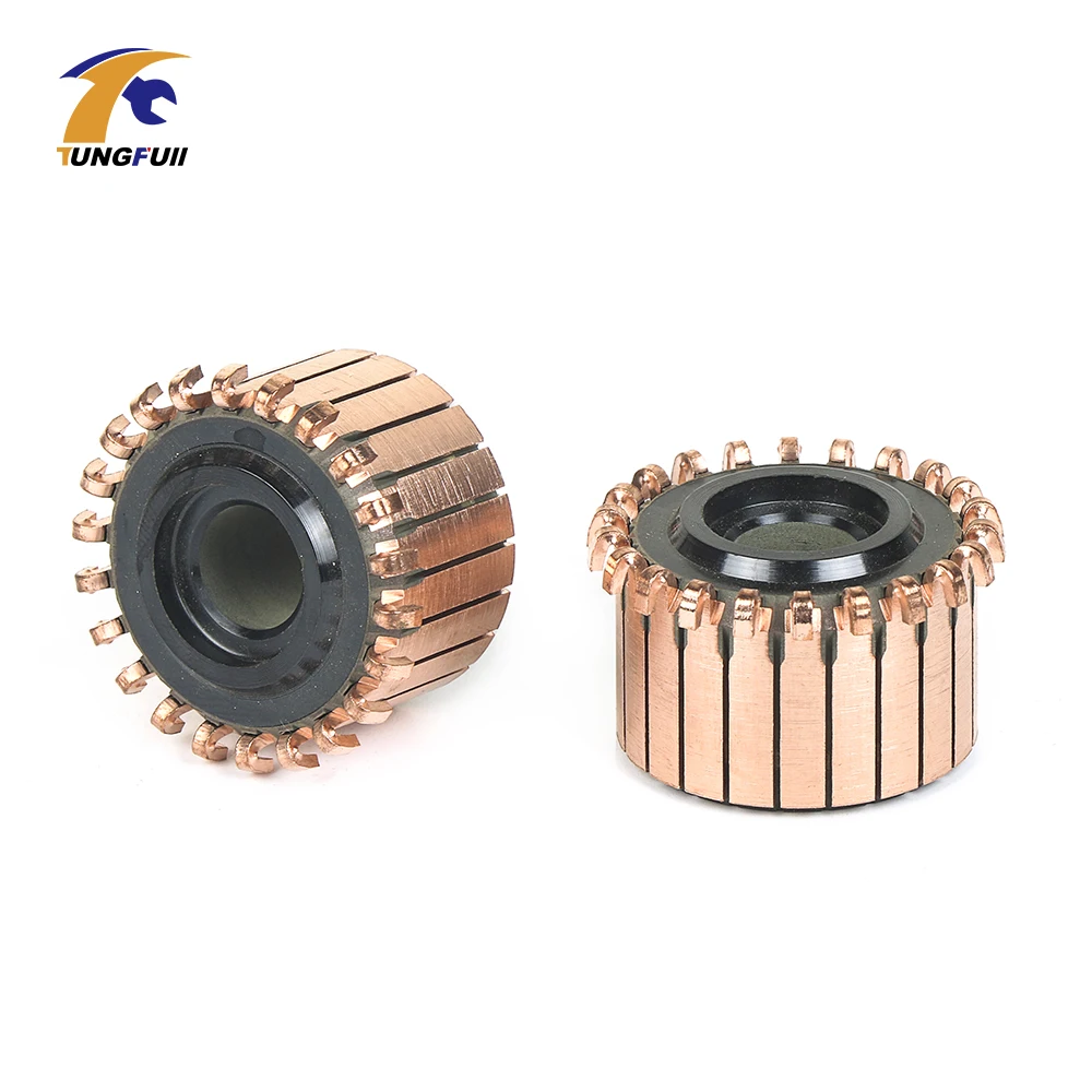 ทองแดงบาร์เครื่องกำเนิดไฟฟ้ากระแสสลับ Motor Listrik Commutator ทองแดง Dremel เครื่องมือ Commutator สำหรับเครื่องเจาะขนาดเล็กบน Armature Commutat