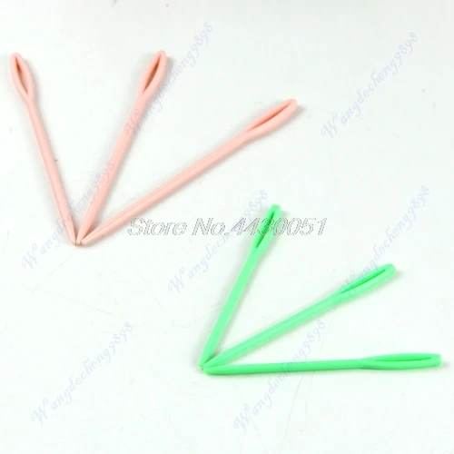 2018 NEW 6pcs Plastic Sewing Needles Binca Crochet Knitting Stitch Needles 7/9cm Dropshipping