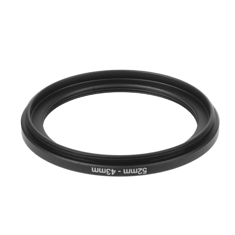 محول عدسة حلقة معدنية ، 52 مللي متر إلى 43 مللي متر ، مرشح أداة الكاميرا ، ملحق جديد