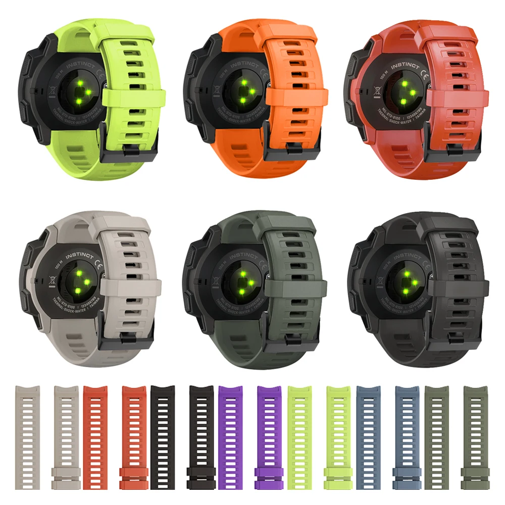

JKER 22 мм силиконовый ремешок быстросъемный сменный ремешок для часов Garmin Instinct Watch Wirstband