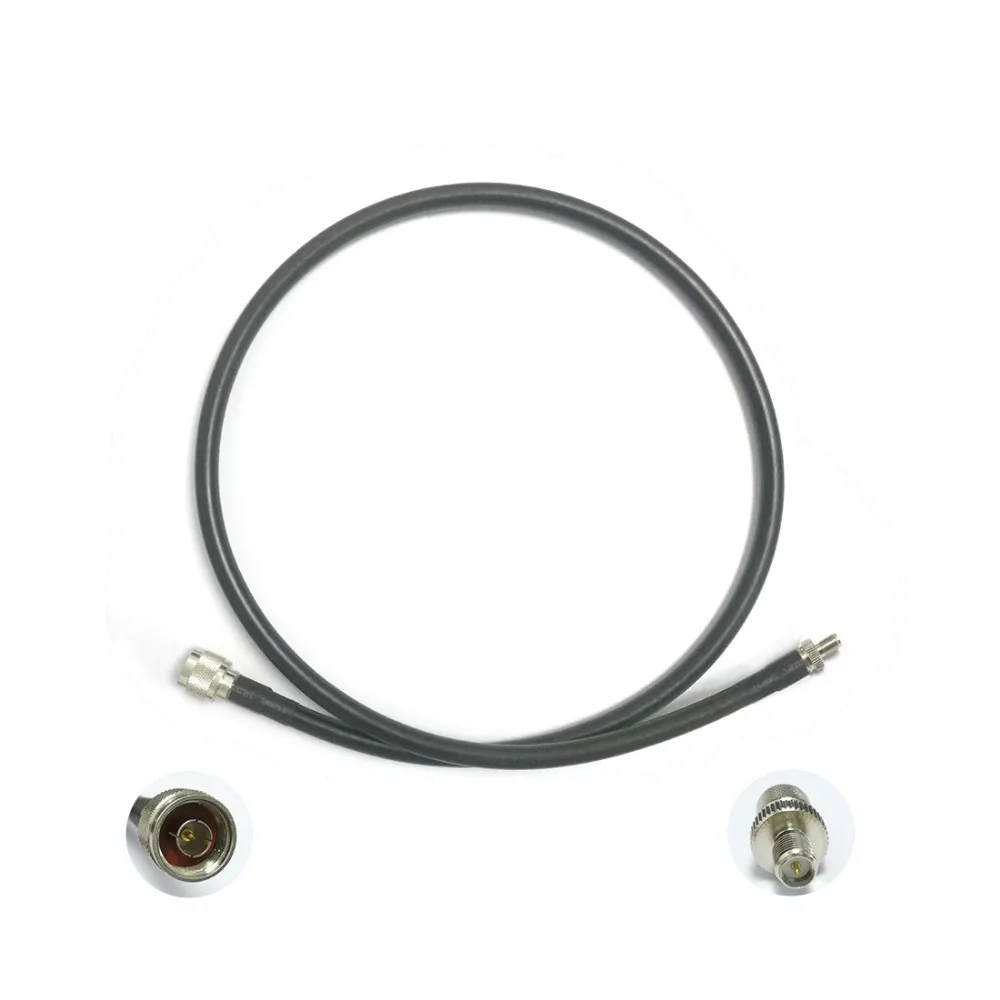 

1PC N male to RP SMA Female Jack RF coax cable adapter RG8 100cm low loss high quality for wifi antenna rustproof