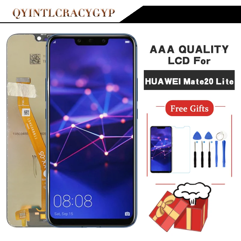 

6.3" A++ LCD With Frame For Huawei Mate 20 lite LCD Display Touch Screen Digitizer For HUAWEI Mate 20 Lite LCD Screen SNE-LX2