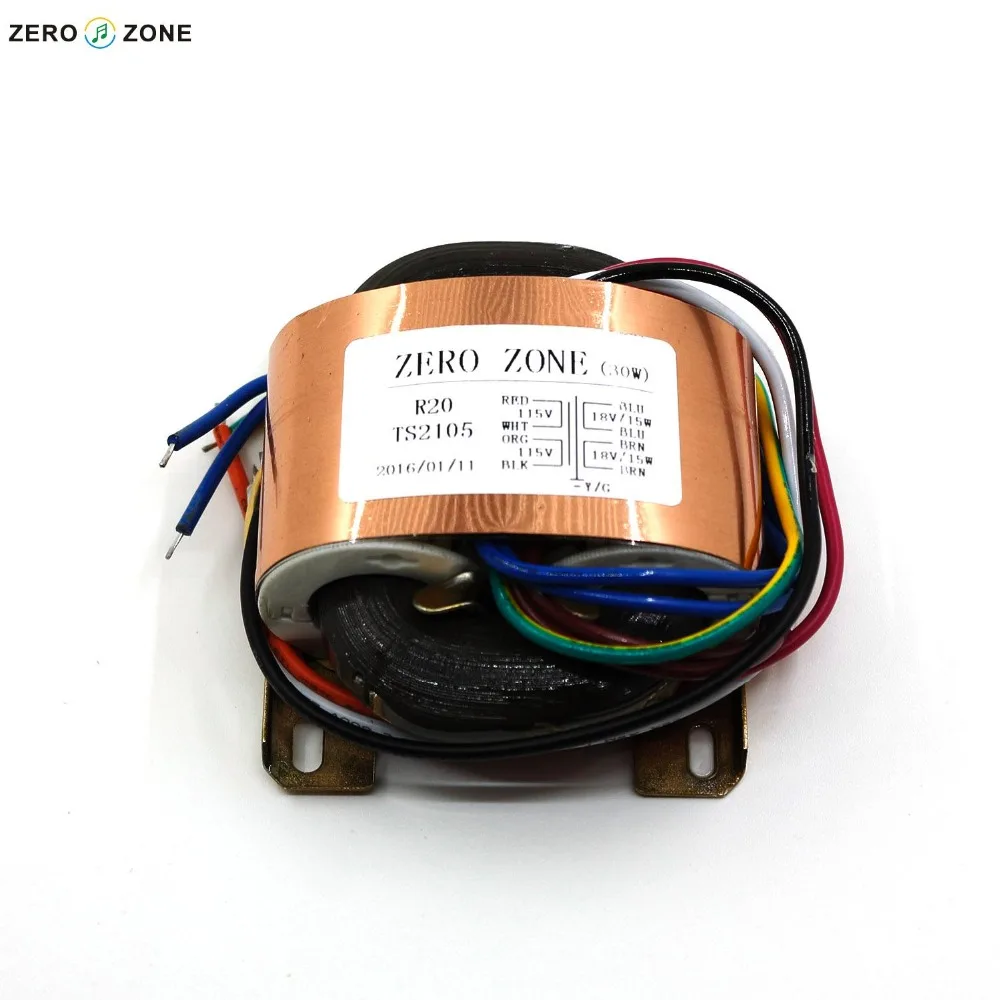 30VA (115V-230V) dual 18V/0.8A / R type transformer