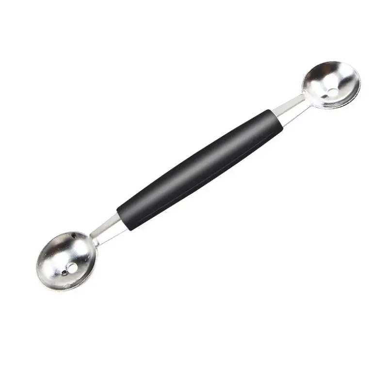 Stainless Steel Fruits Ball Scoop Double-ended Melon Baller Ice Cream Dessert Scoops Kitchen Accessories LX7281