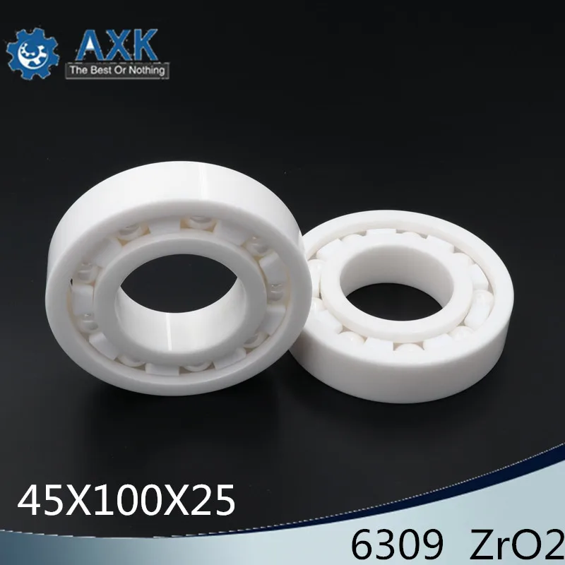 6309 Full Ceramic Bearing ( 1 PC ) 45*100*25 mm ZrO2 Material 6309CE All Zirconia Ceramic Ball Bearings