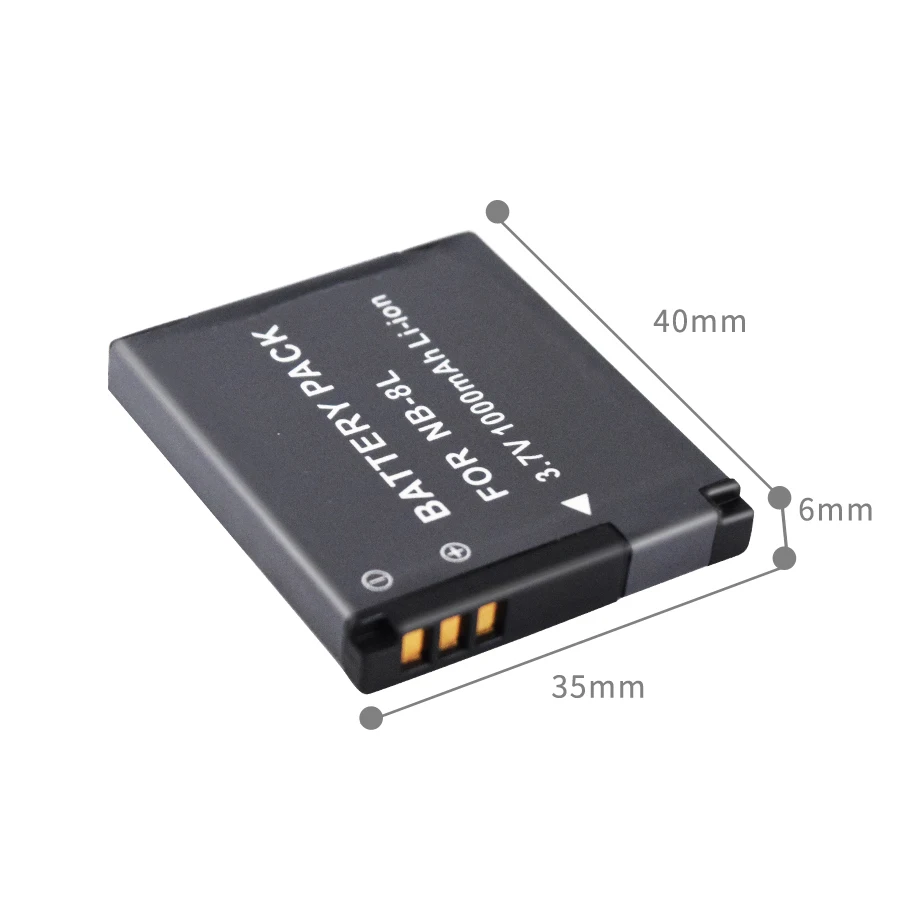 Bateria para câmera canon NB-8L 8l nb 8l is, bateria de íon para canon powershot a3300 a3200 a3100 a2200 a1200 is