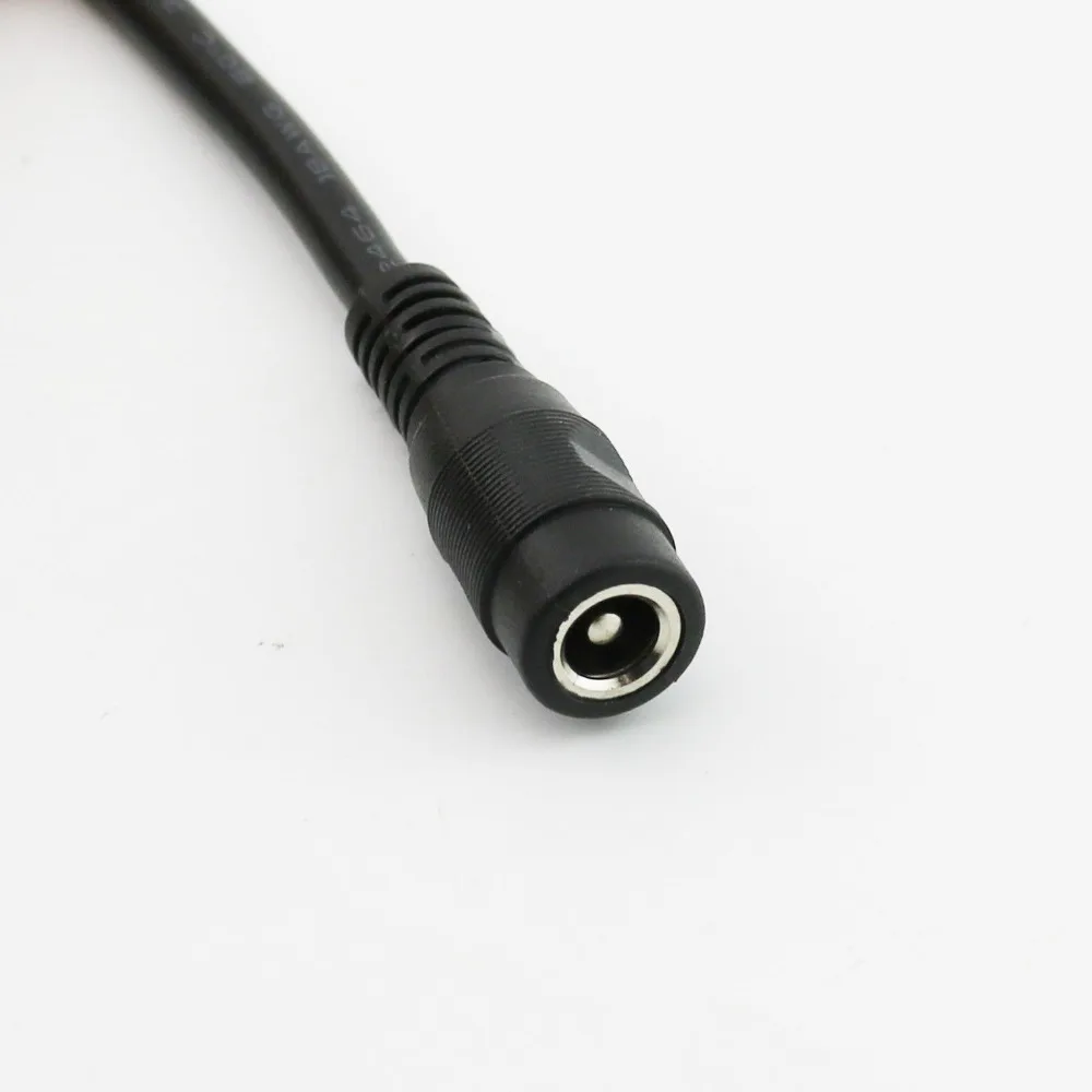 1 pz CCTV DC Power 5.5x2.1mm Femmina A 2 Maschio Spina Adattatore Cavo Splitter 10A 18AWG 70 cm