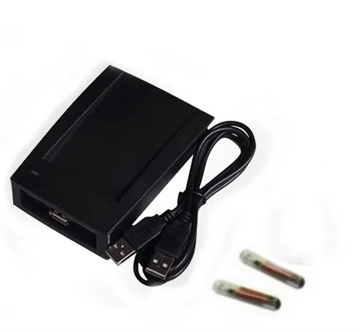 RFID EM4305 reader and writer 125-134.2KHZ ISO 11784/85 card reader, animal chip write code machine, burn code machine, +SDK
