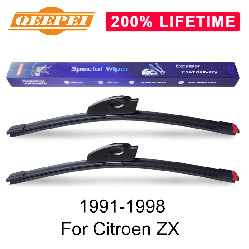 QEEPEI Replace Wiper Blade For Citroen ZX 1991 1992 1993 1994 1995 1996 1997 1998 Windshield Rubber Replacement Wiper