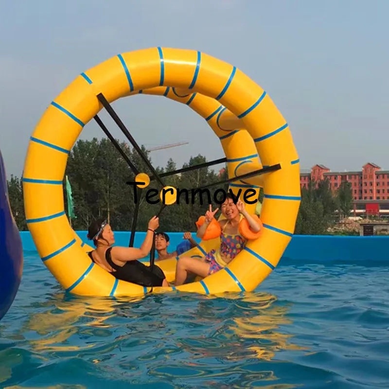 2m Long Inflatable Water Wheel Water Roller Ball For Kids & Adult For Park inflatable water treadmill