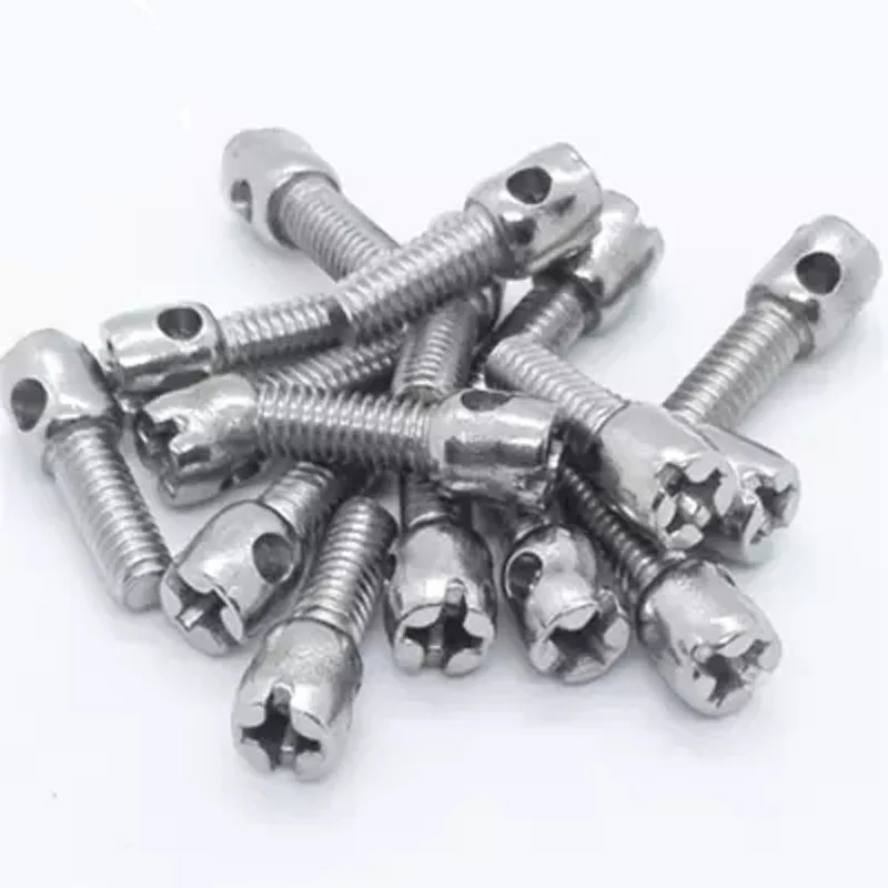 10pcs M4 304 stainless steel  Lead seal screw Meter screws Cover bolt Perforated bolts 8mm-50mm Length