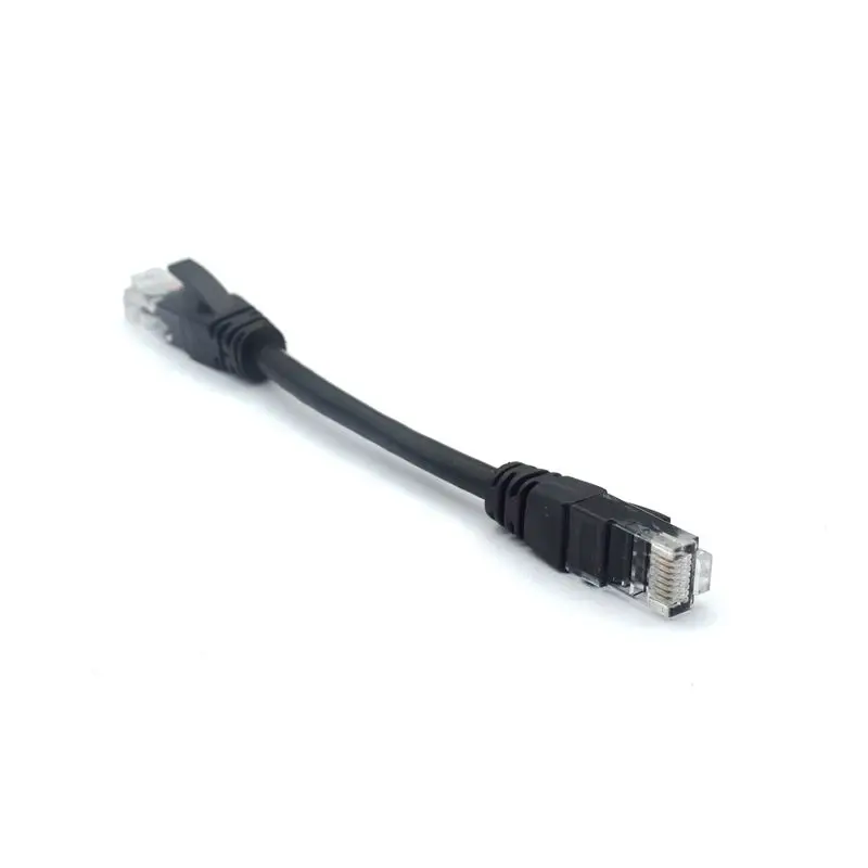 Black 10CM 15cm 20cm 30cm 50cm 1m 2m CAT5 CAT5e CAT6e UTP Ethernet Network Cable Male To Male RJ45 Patch LAN Short Cable 10CM