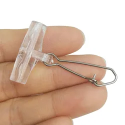 20/100pieces Swivel Snap Hook Sinker Slider with Hooked Snap 6# 3-way Swivel Fishing Connector Saltwater Terminal Tackle