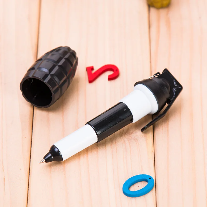 1pcs Creative Stationery Cute Grenade Ballpoint Pen CF Retractable Ballpoint Pen Bomb Pen