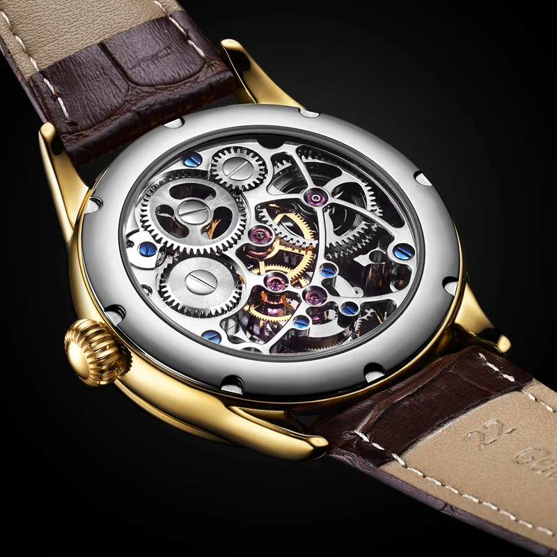 High-End Men Skeleton Tourbillon Mechanical Watches Original Tourbillon Hollow Movement Hand-Winding AESOP Tourbillon Movement