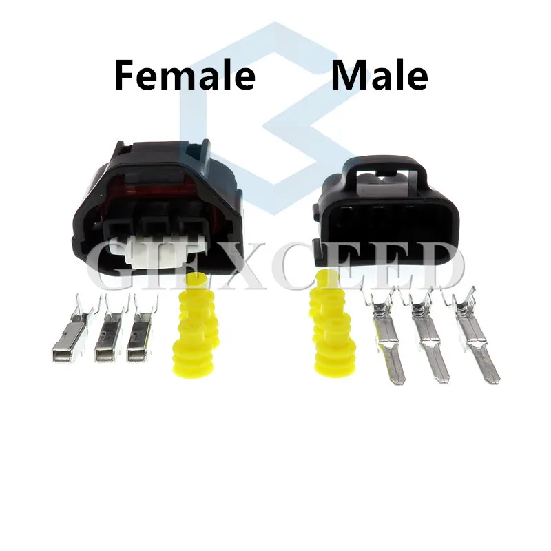 3 Pin Starter 11261 7283-1133-10 Female Male Auto Sensor Connector For Toyota 1JZ TPS Plug non E Throttle Automotive Socket