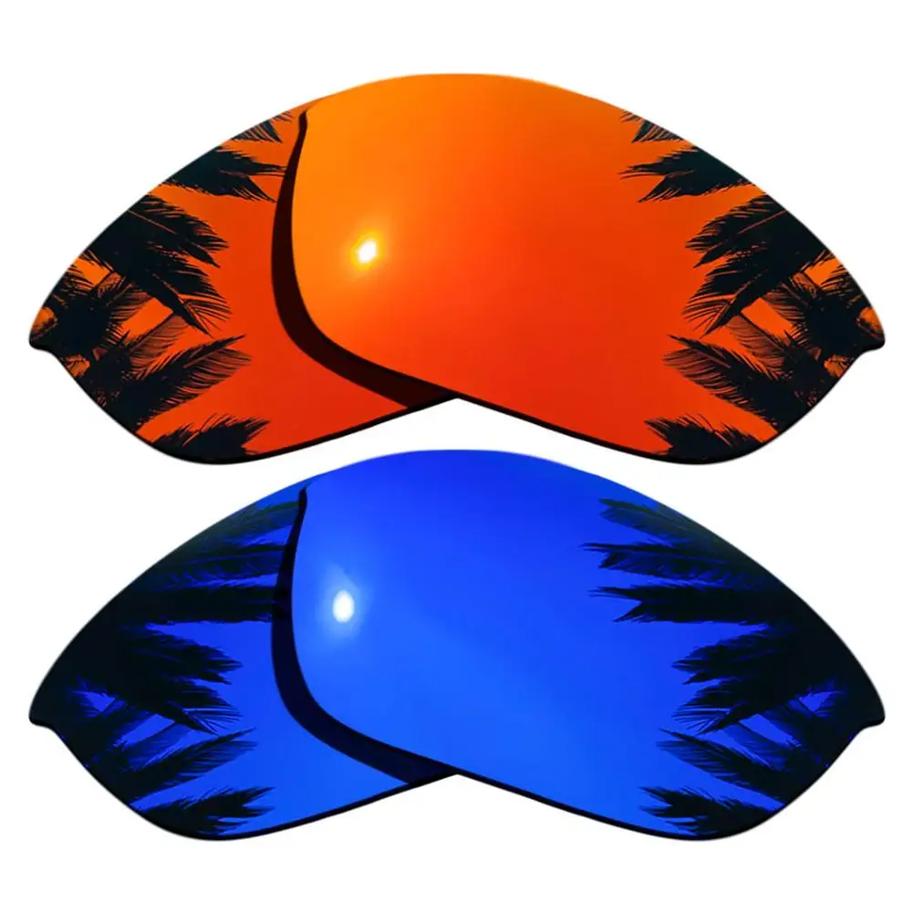 

Orange Red Mirrored & Purple Mirrored Polarized Replacement Lenses for Half Jacket 2.0 Frame 100% UVA & UVB