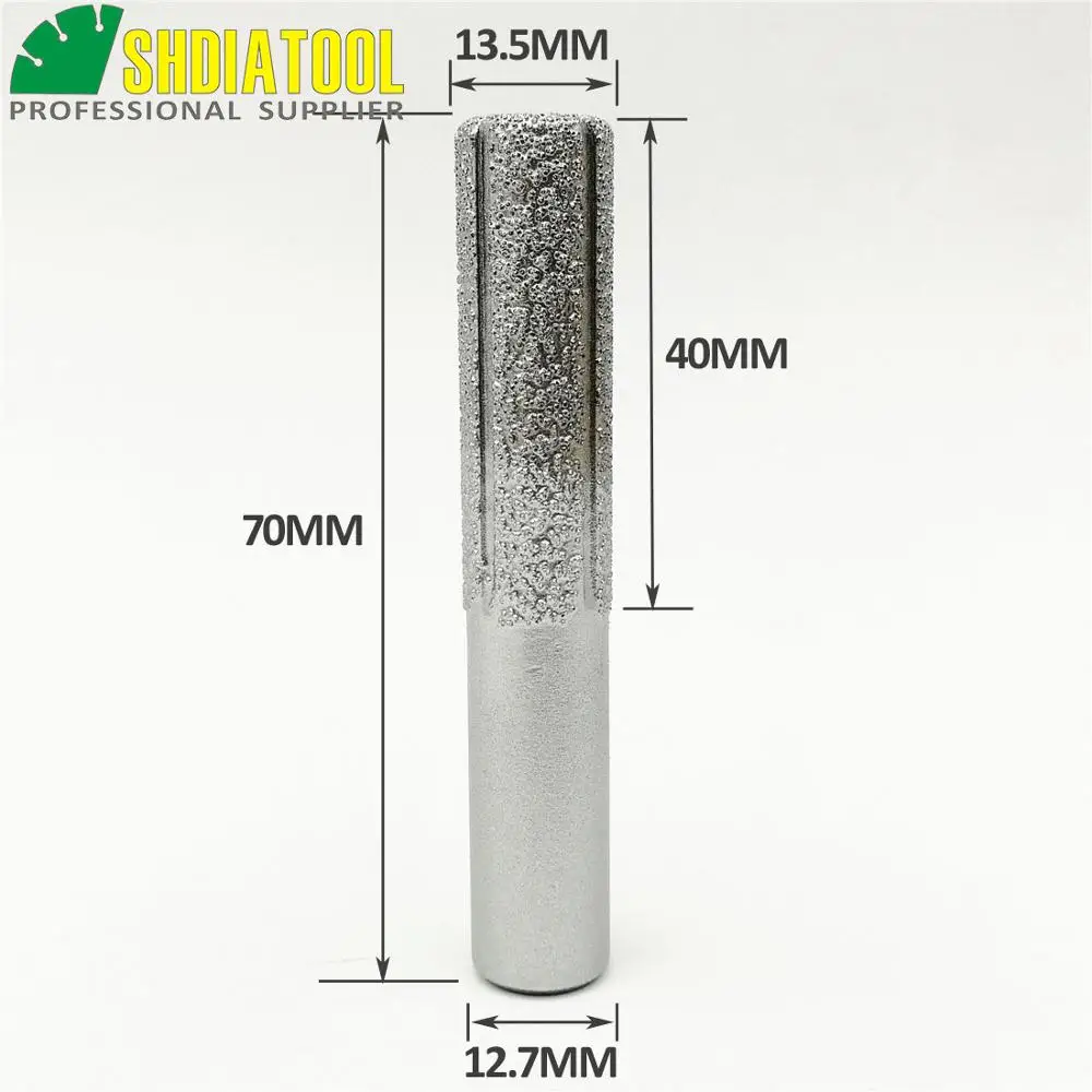 SHDIATOOL No. 1 Gelötete Diamant Router Bits Mit 1/2 "Schaft Für Marmor/granit Rand Profil, staight Messer, Router Cutter