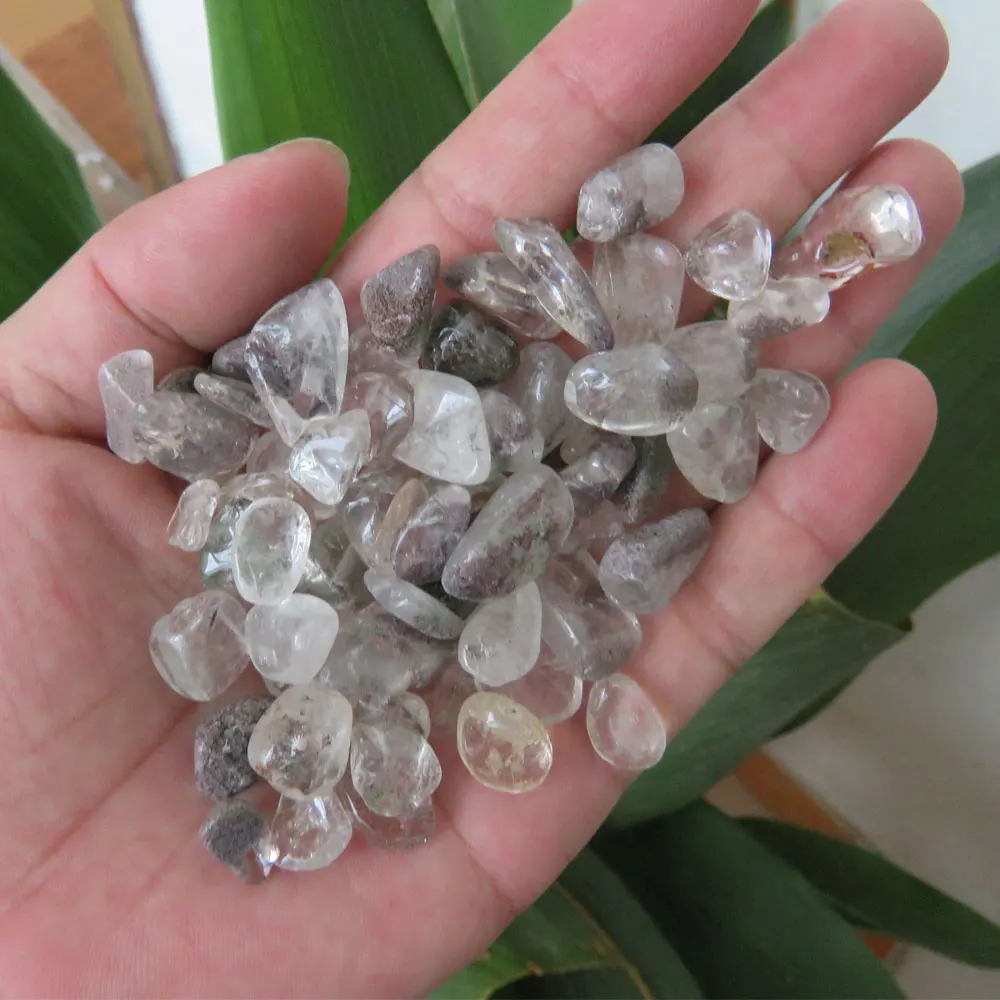 Wholesale Natural AAA Phantom Quartz Crystal Tumbled Stone 7~12mm 100g/pack Natural Mineral Stones and Specimens Fengshui Reiki