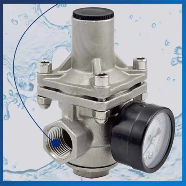 Stainless Steel Pressure Regulating Valve With Water Meter