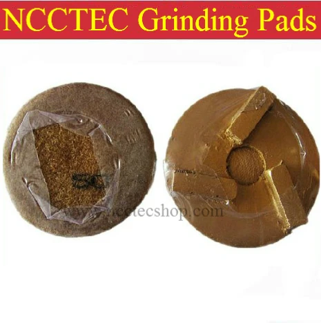 

3'' diamond metal grinding pads with 3 pcs diamond segments FREE shipping | 80mm abrasive tools for grinding concrete cement