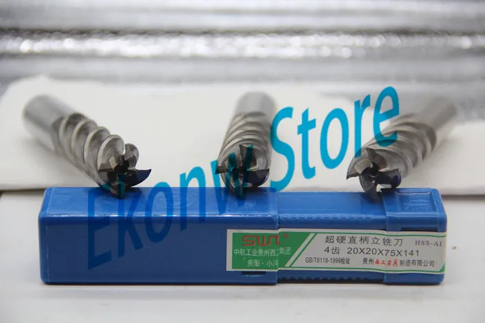 Four 4 Flute HSS & Aluminium End Mill Cutter Extended lengthening Long CNC Bit 3 4 5 6 7 8 9 10 11 12 13 14 15 16 17 18 20 22 25