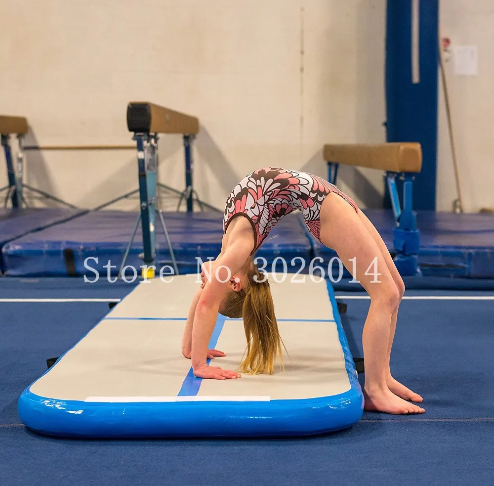 3*1*0,1 m Air Track Tumbling Matte Aufblasbare Gymnastik Airtrack mit elektrischer Luftpumpe für Übungsgymnastik