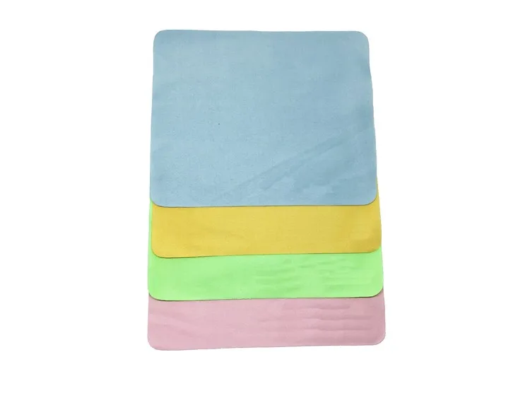 100pcs/lot High quality 4color blue green pink yellow glasses cloth camera cloth lens cloth cleaning cloth camera clean