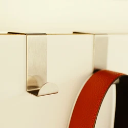 Storage Holders No trace back door poly lovely creative type stainless steel clothes hook multifunctional door nail free peg 2