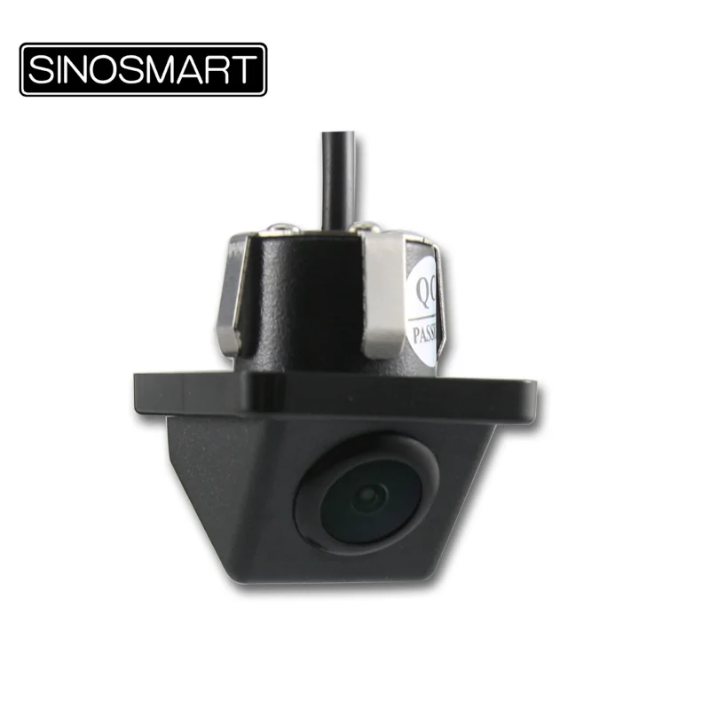 SINOSMART Universal Light/Plastic Frame Reverse Parking Backup Camera for Car/SUV/Truck Firm Installation in 20mm Hole