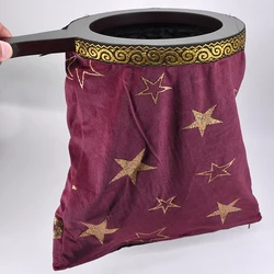 Deluxe Change Bag Repeat Zipper(Large,Stars,Double Layer) Magic Tricks Stage Gimmick Illusion Comedy Appearing Product Bag Magia