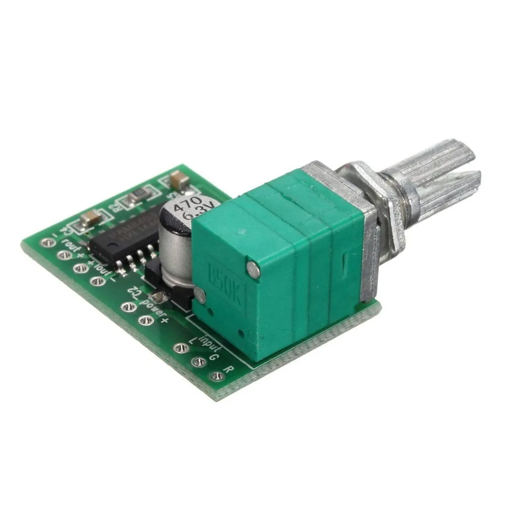 Mini 5V Audio Digital Amplifier Board PAM8403 Support USB Powered Two Channel Stereo Amp 3W+3W with Switch Potentiometer