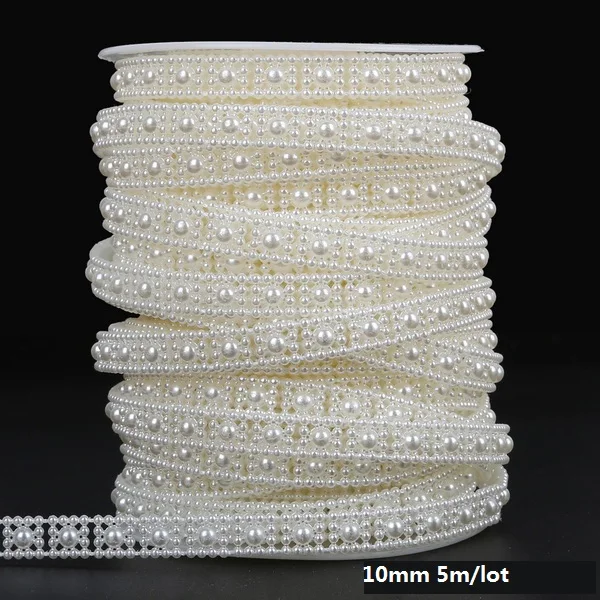 ABS Nachahmung Elfenbein Perle Perle Kette Linie Schnur Gewinde Trim für DIY Hochzeit Party Dekoration & Schmuck Erkenntnisse Handwerk Zubehör