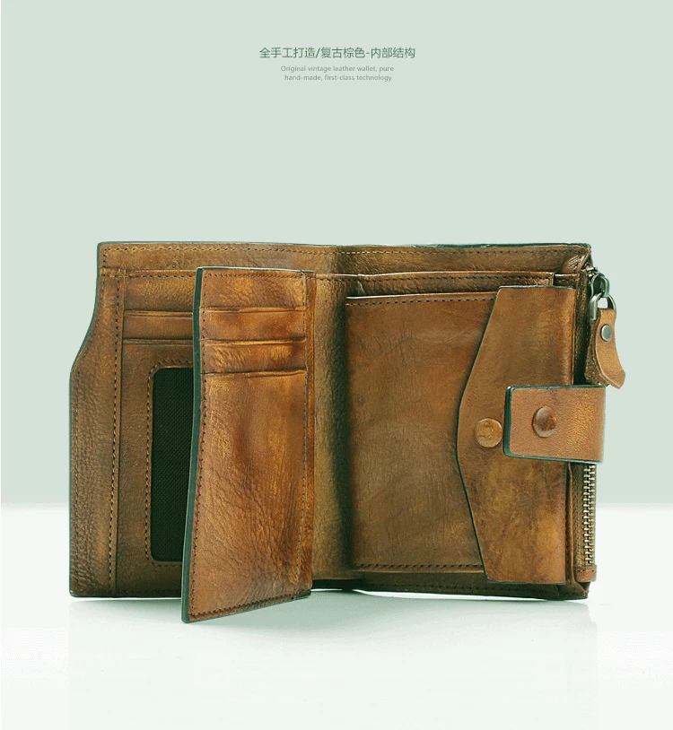 ファッションヴィンテージ本革メンズ財布革財布男性財布垂直ショートマネーバッグ男性財布コイン財布カードホルダー