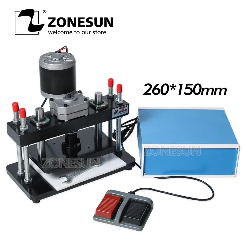 ZONESUN 26x15cm Electrical Leather Die Cutting Machine Photo Paper Pvc/Eva Sheet Mold Cutter Die Cutting Tool For Clicker Die