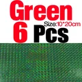 6 piezas verdes