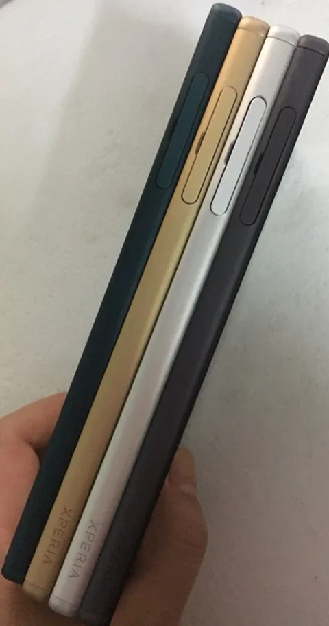 For Sony Xperia Z5 E6653 E6603 E6633 E6683 Housing Middle Bezel Plate LCD Frame chassis with Power Button Dust Plug Cover glue