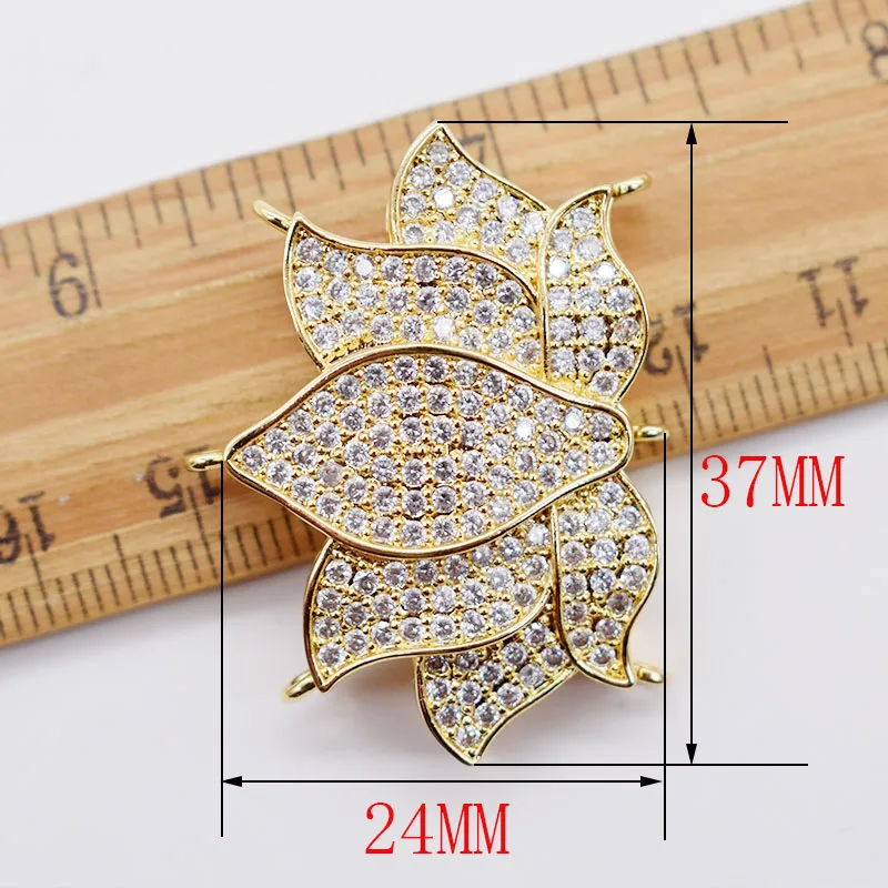 one piece 3strings white/ yellow buterfly  zircon  wholesale clasps/hooks FPPJ FOR DIY Jewelry
