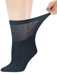 Chaussettes d'équipage diabétiques en bambou pour femmes, Parker sans couture, 6 paires, taille 9-11