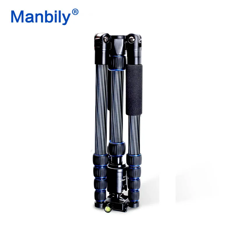 Manbily CZ302 Carbon Fiber Tripod with KF-0 Ball Head Professional Portable Reflexed Tripod Monopod Travel DV DSLR Camera Stand