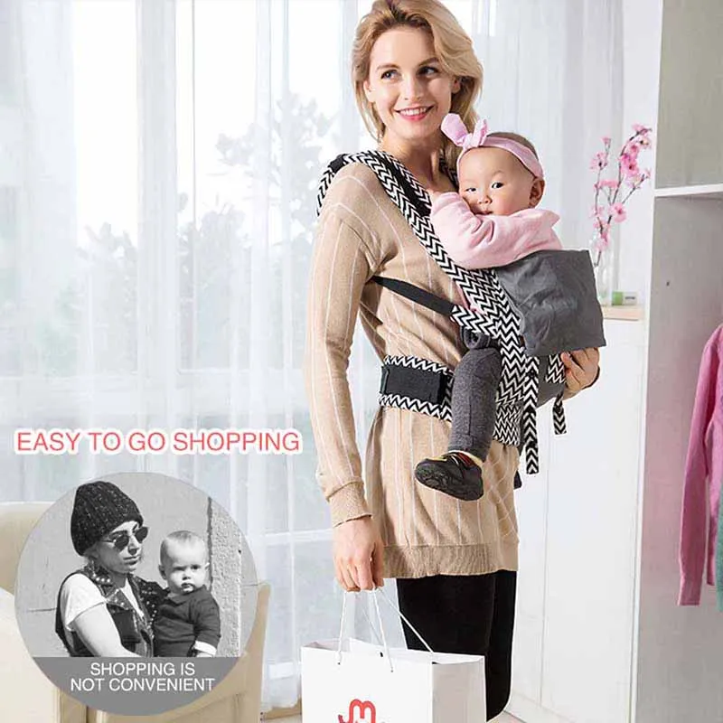 ergonomic Organic cotton baby carrier Portable Multifunctional kid carriage wrap mochila portabebe Adjustable Newborn Baby Sling