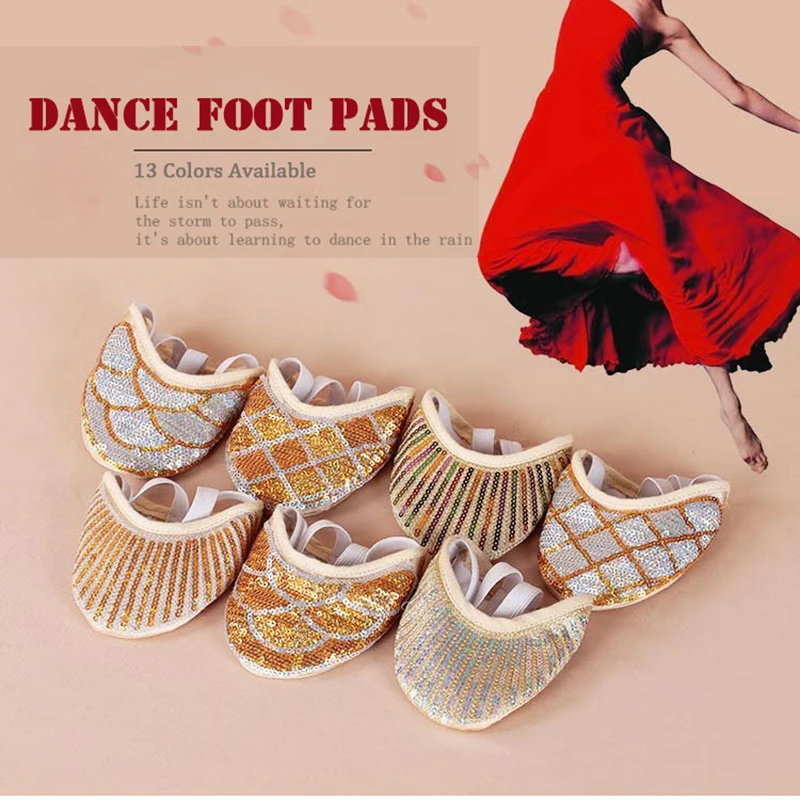 New Arrival Protector Professional Ballet Dance Socks 1 Pair Belly Dancing Foot thong Dance Accessories Toe Pads Gold