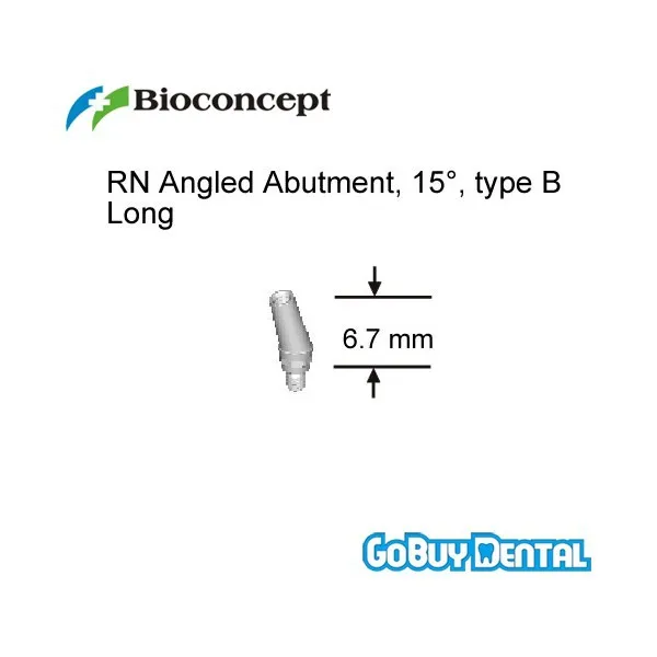 Straumann Compatible RN Angled Abutment, 15 type B, height 6.7mm, Long(Regular Neck) 032120