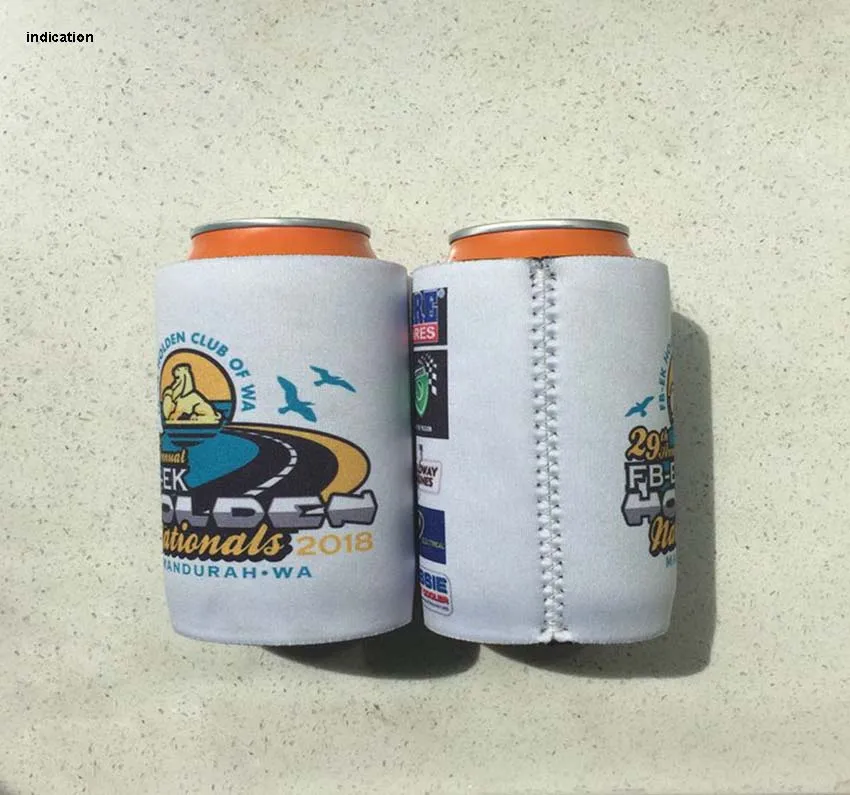 150pcs Customized Logo Stubby Cooler Neoprene Stubby Holders Insulated Can Cover Wedding Picnic Can Cooler Bag Custom Coolers