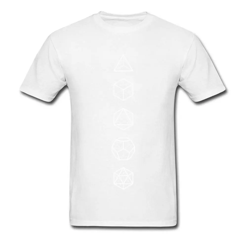 Platonic Solids Sacred Geometric T-Shirt Shapes Math Proportion Men Tops T Shirt 100% Cotton Custom New Tops & Tees