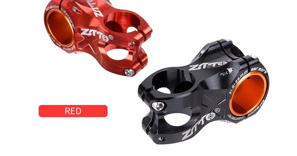 ZTTO MTB 50 mm Vorbau CNC 35 mm 31,8 mm Lenker Fahrrad Ultraleicht 0 Grad Aufstieg Langlebig DH AM Enduro 28,6 mm Gabelschaft Mountainbike – Detail 19