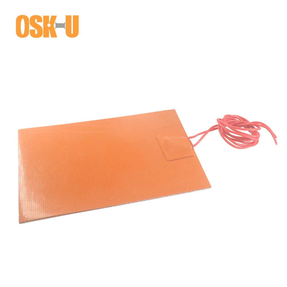 150x200mm 200x200mm Silikon Heizung Pad 24V 1,5-1,8mm dicke Einfrieren-beweis Elektrische Heizung Element für Gas Kanister